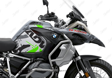 SCD BMW R1250GS Adventure Ice Grey Safari Flue Green Stickers